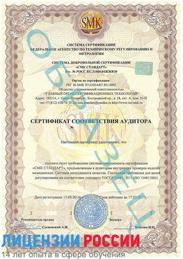 Образец сертификата соответствия аудитора Саки Сертификат ISO 13485